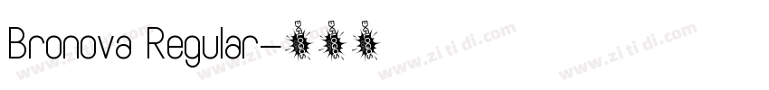 Bronova Regular字体转换